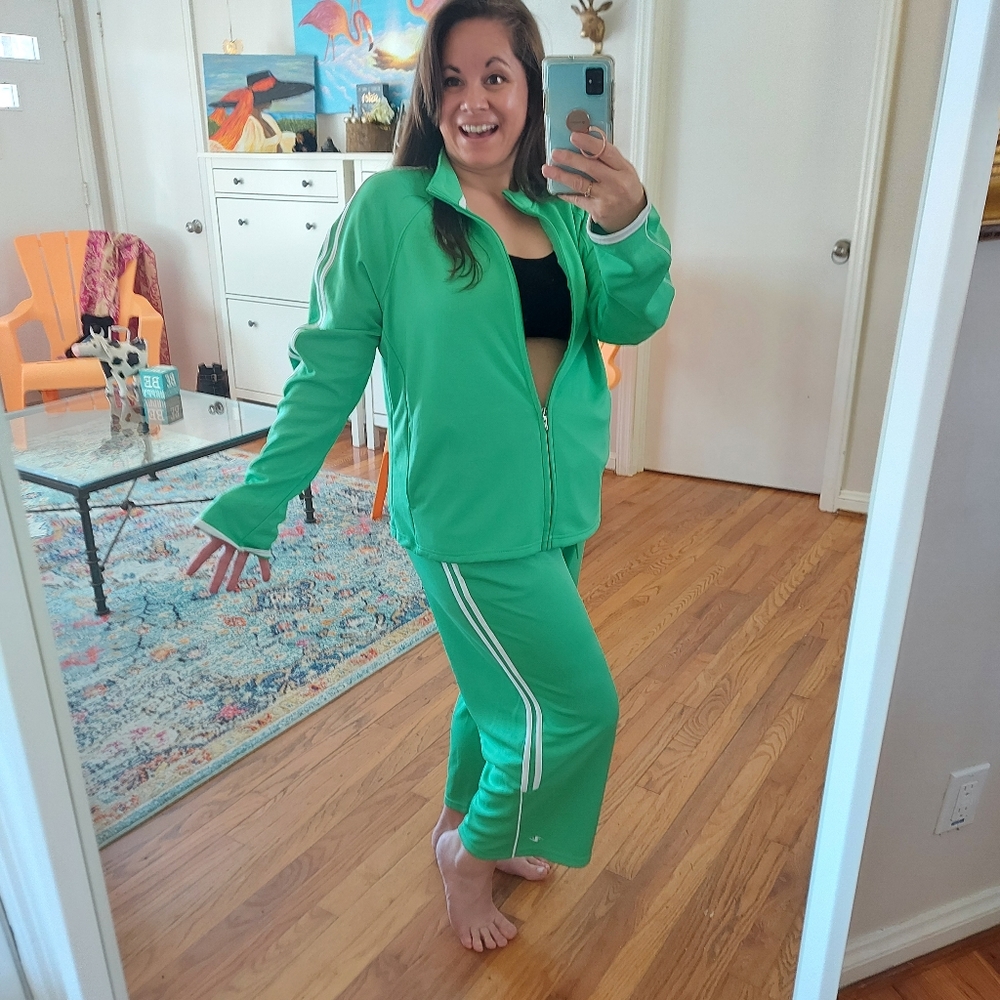XL 14-16 Athletic Works Green Leisure Suit - SUPER Comfortable!